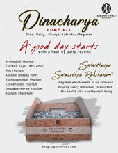 Load image into Gallery viewer, Dinacharya Ayurveda Home Ritual Kit – Complete Daily Self-Care Package (8 in 1 Ayurvedic Wellness Box)